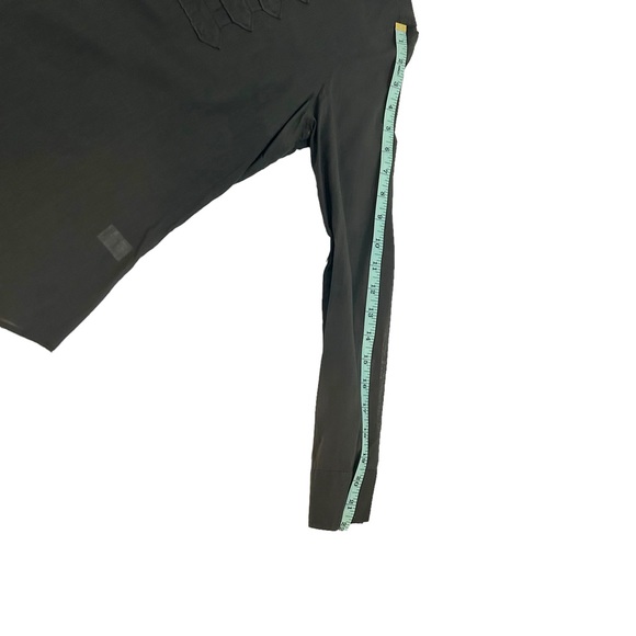 Banana Republic Green Military Style Pearl Like Buttons Blouse,Size Petite Small - Picture 11 of 14